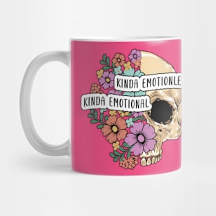 Kinda emotionless kinda emotional skull Mug